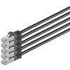 S-CONN maximum connectivity Cavo patch RJ45 con cavo CAT 7 grezzo PIMF nero 2 m