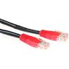 ACT Cavo patch nero da 5 metri U/UTP CAT5E incrociato con connettori RJ45