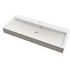 Sapho Orinoko - Lavabo 1000x420 mm, con sfioratore, foro per rubinetto, bianco OR100