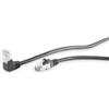 S/CONN Cavo patch CAT.6, S/FTP, diritto a 90°, 15 m, nero