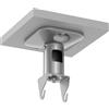 deleyCON Supporto universale a soffitto per proiettore +-25° inclinabile - girevole a 360° - fino a 15Kg - distanza dal soffitto 215mm - passaggio cavi - argento