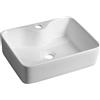 Sapho Balena - Lavabo 480x370 mm, senza sfioratore, foro per rubinetto, bianco BH7013