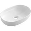 Sapho Lavabi Sapho - Lavabo da appoggio 600x420 mm, senza sfioratore, senza foro per rubinetto, bianco CA590
