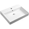 Sapho KARE 60 Lavabo in Vetroceramica 60x46cm, bianco