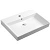 Sapho Kare - Lavabo per mobili 700x450 mm, con 1 foro per rubinetto, bianco 17070