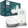 Philips Baby monitor audio Philips AVENT, tecnologia DECT, modalità eco, cielo stellato, funzione interfono, ninne nanne e canzoni notturne, autonomia di 18 ore, portata massima, bianco (modello SCD733/26)