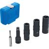 BGS technic BGS Kraft set di chiavi a bussola speciali con inserto reversibile esagono e cacciavite 17 - 19 - 21 mm 12,5 mm (1/2") 3 pz - 7467