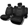 SPARCO BK Coprisedili Set coprisedili anteriori e posteriori universali in PVC e poliestere, nero