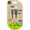 Tech one tech Cavo USB 2.0 Tech One Tech TEC2001/ USB maschio - MicroUSB maschio/ 1 m/ Nero