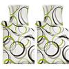 Beautissu Set biancheria da letto 4 pezzi Nina 2 copripiumini 155x220 cm e 2 federe 80x80 cm