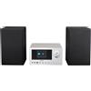 MEDION® MEDION P85003 Micro Audio System sistema compatto (radio Internet, DAB+, radio PLL FM, Bluetooth, connessione USB, AUX, 2x150 W) argento