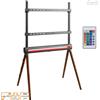EasyLife - Design STAFFELEI Supporto TV a 4 gambe con illuminazione ambientale a LED fino a 70'' pollici e 40 kg di TV / monitor