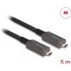 DELOCK Aktives Optisches USB-C Video + Daten + PD Kabel 5 m