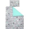 TupTam Biancheria da letto per bambini con motivi 2 pezzi reversibile, colore: orsacchiotti menta, dimensioni: 135x100 cm