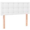 vidaXL Testiera bianca 100x5x78/88 cm in Pelle finta
