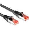 ACT Black 3 metri di cavo patch CAT6A U/FTP PVC ad alta flessibilità senza grovigli con connettori RJ45 (FB5003)