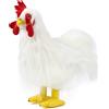 KeyCraft Living Nature gallo giocattolo di peluche grande 35 cm animale da fattoria