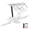 EasyLife - Supporto da soffitto per TV Smart Home orientabile elettricamente da 23 a 55 pollici, VESA fino a 400x400 (bianco)