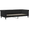 vidaXL Letto da giorno nero 90x200 cm in velluto