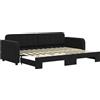vidaXL Divano letto estraibile nero 80x200 cm Velluto