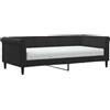 vidaXL Letto da giorno con materasso nero 90x190 cm in velluto