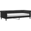 vidaXL Divano letto con materasso Nero 90x200 cm Velluto