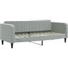 vidaXL Letto da giorno grigio chiaro 80x200 cm in velluto