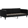 vidaXL Letto da giorno nero 90x190 cm in velluto
