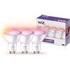 WIZ WiFi Smart LED GU10 50W colore + bianco caldo-freddo 345 lm confezione da 3 pezzi