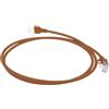 ACT Brown Cavo patch slimline da 2 metri LSZH U/FTP CAT6A per datacenter, senza strappi, con connettori RJ45 (DC7202)