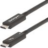 StarTech.com A40G2MB-TB4-CABLE Cavo Thunderbolt 2 m 40 Gbit/s Nero