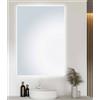 Luna BD ART LED specchio da bagno rettangolo Luna 80x60 cm, specchio da bagno a parete con illuminazione, colore luce neutra 4200K, IP44