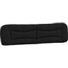 vidaXL Cuscino per testiera nero 200 cm in tessuto