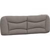 vidaXL Cuscino per testiera "Hvar" Taupe 160 cm in tessuto
