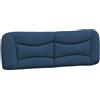 vidaXL Cuscino per testiera "Hvar" blu 160 cm in tessuto