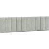 vidaXL Cuscino per testata grigio chiaro 180 cm in velluto
