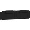 vidaXL Cuscino per testiera nero 200 cm in Pelle finta