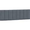 vidaXL Cuscino per testata grigio scuro 160 cm in velluto