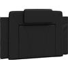 vidaXL Cuscino per testiera nero 90 cm in Pelle finta