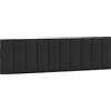 vidaXL Cuscino per testiera nero 180 cm in velluto