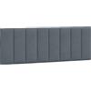 vidaXL Cuscino per testata grigio scuro 120 cm in velluto