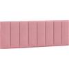 vidaXL Cuscino testiera "Hanko" Rosa 140 cm Velluto