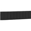 vidaXL Cuscino per testiera nero 200 cm in velluto