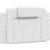vidaXL Cuscino per testiera bianco 90 cm in Pelle finta