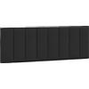 vidaXL Cuscino per testiera nero 120 cm in velluto