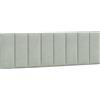 vidaXL Cuscino per testata grigio chiaro 160 cm in velluto