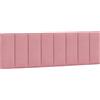 vidaXL Cuscino per testiera rosa 160 cm in velluto