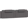 vidaXL Cuscino per testiera grigio 200 cm in Pelle finta