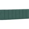 vidaXL Cuscino per testiera in velluto verde scuro da 160 cm