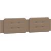 vidaXL Cuscino per testata cappuccino-marrone 200 cm in Pelle finta